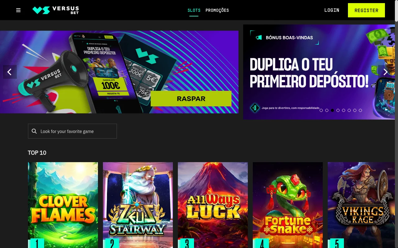 Jogos populares e slots em destaque no catálogo do casino VERSUSbet