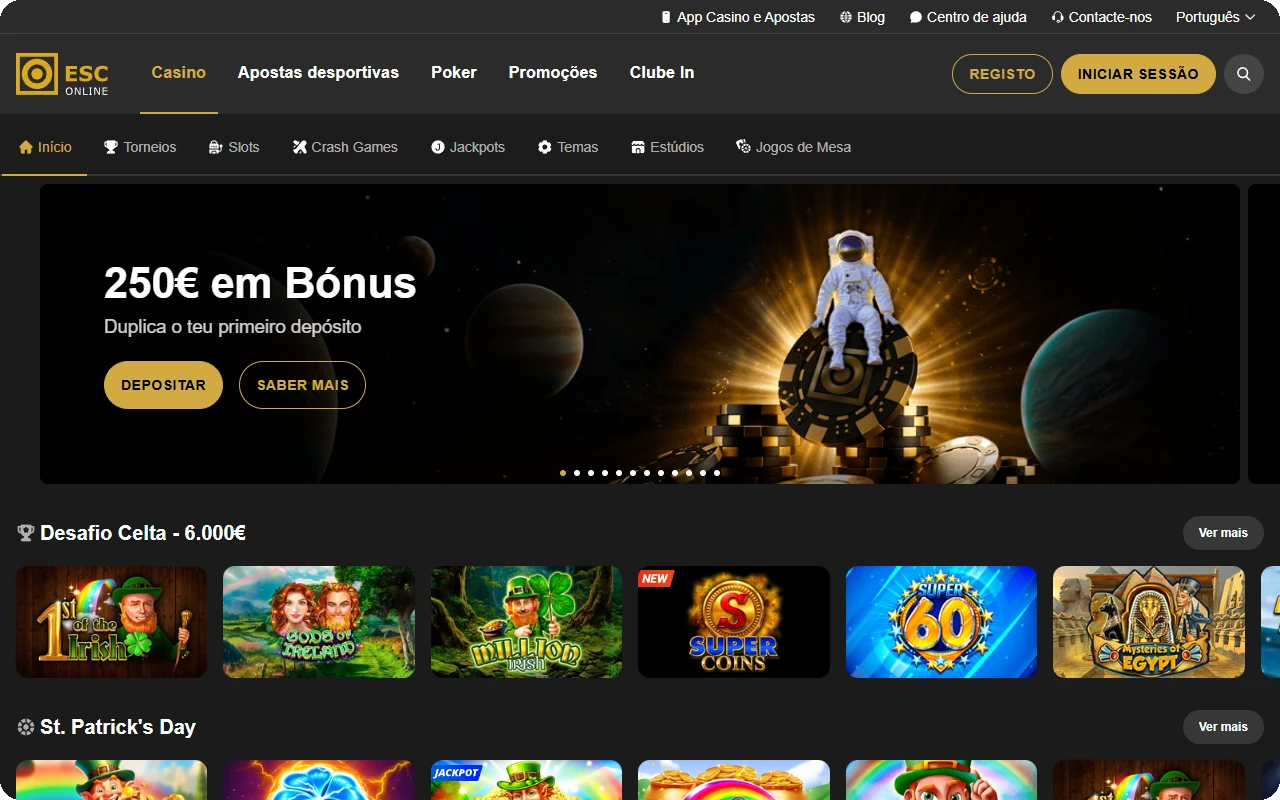 ESC Online casino online Portugal homepage