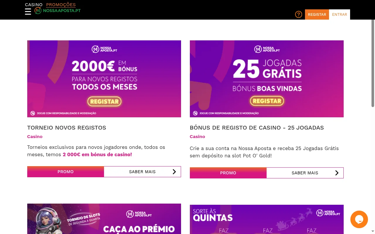 Fornecedores de jogos e software parceiros do casino Nossa Aposta