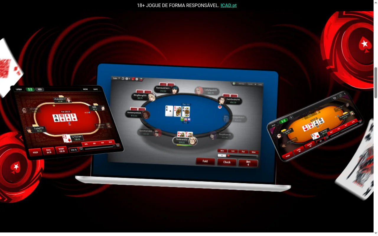 Torneios em curso na PokerStars com prize pools e jogadores